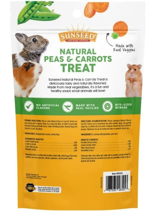 Sunseed Peas and Carrots Small Animal Treat - 3 oz