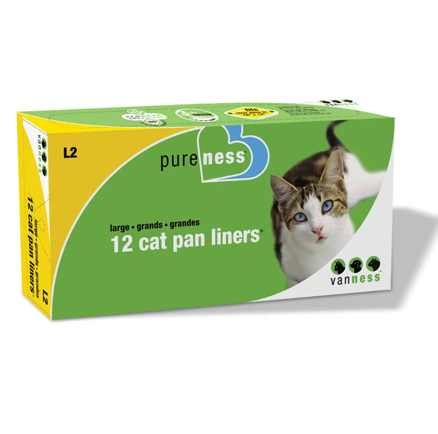 Van Ness 12 Cat Pan Liners- Large