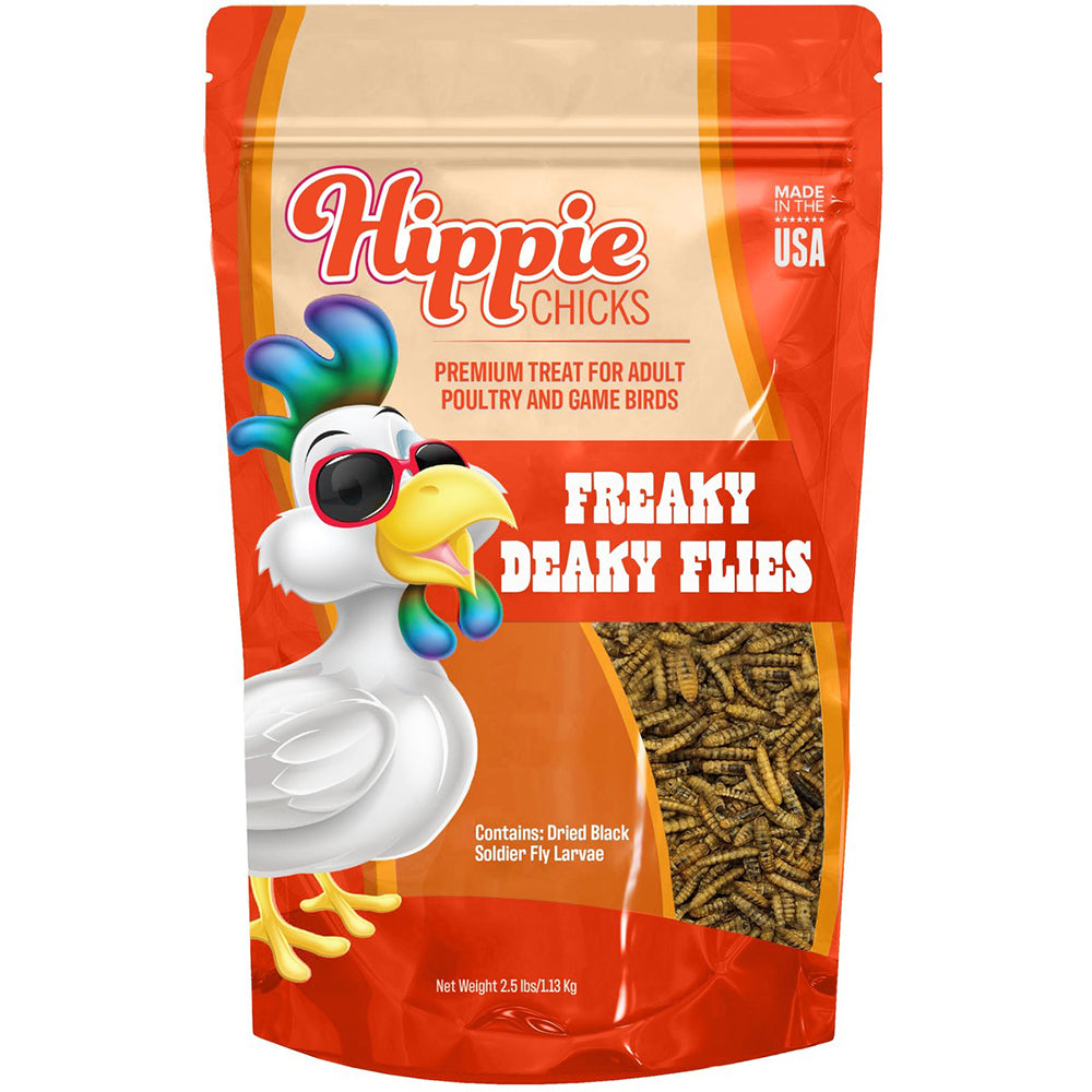 Hippie CHICKS Freaky Deaky Flies Treats - 1 Lbs