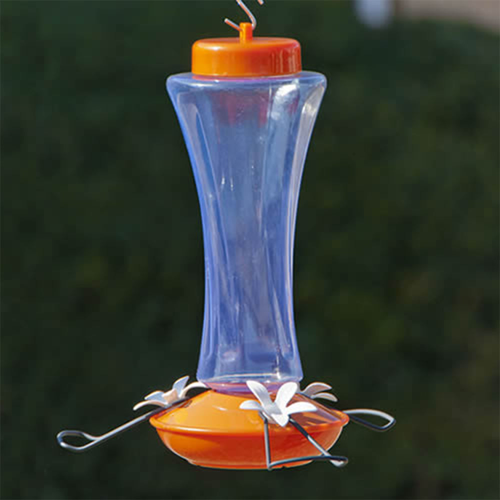 Audubon Orange Plastic Trumpet Oriole Bird Feeder - 20 Ounce