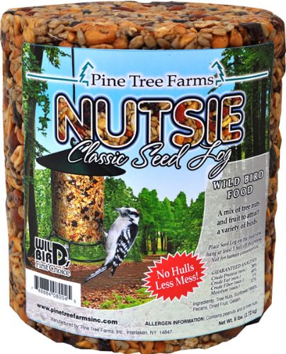 Pine Tree Farms Nutsie Classic Seed Log, 5 lbs., Pack of 6