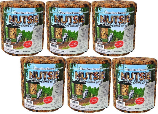 Pine Tree Farms Nutsie Classic Seed Log, 5 lbs., Pack of 6