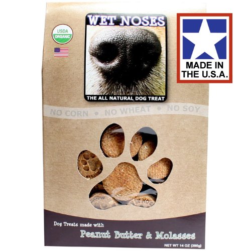 Wet Noses Peanut Butter Molasses - 14 oz- All Natural Dog Treats - No Filler -