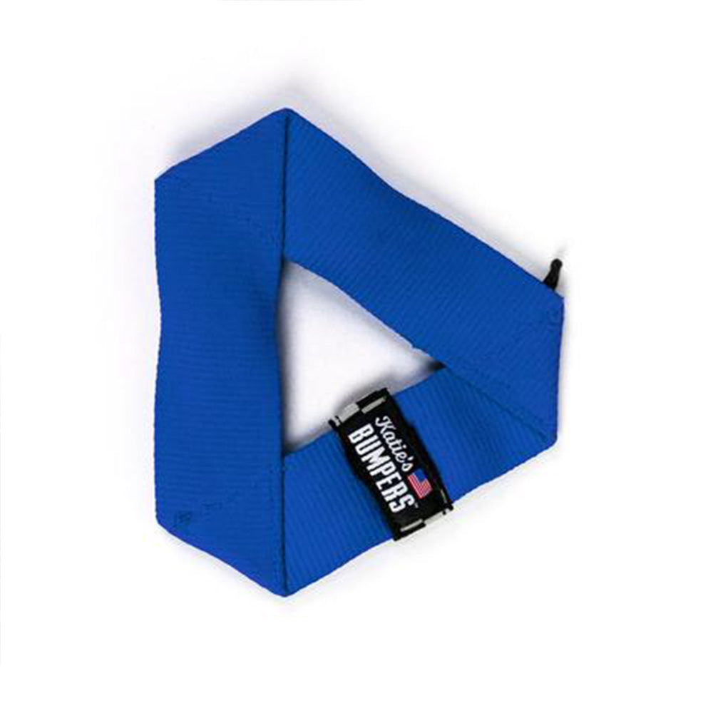 Katie's Bumpers Frequent Flyer Triangle Firehouse Dog Toy Small, Blue