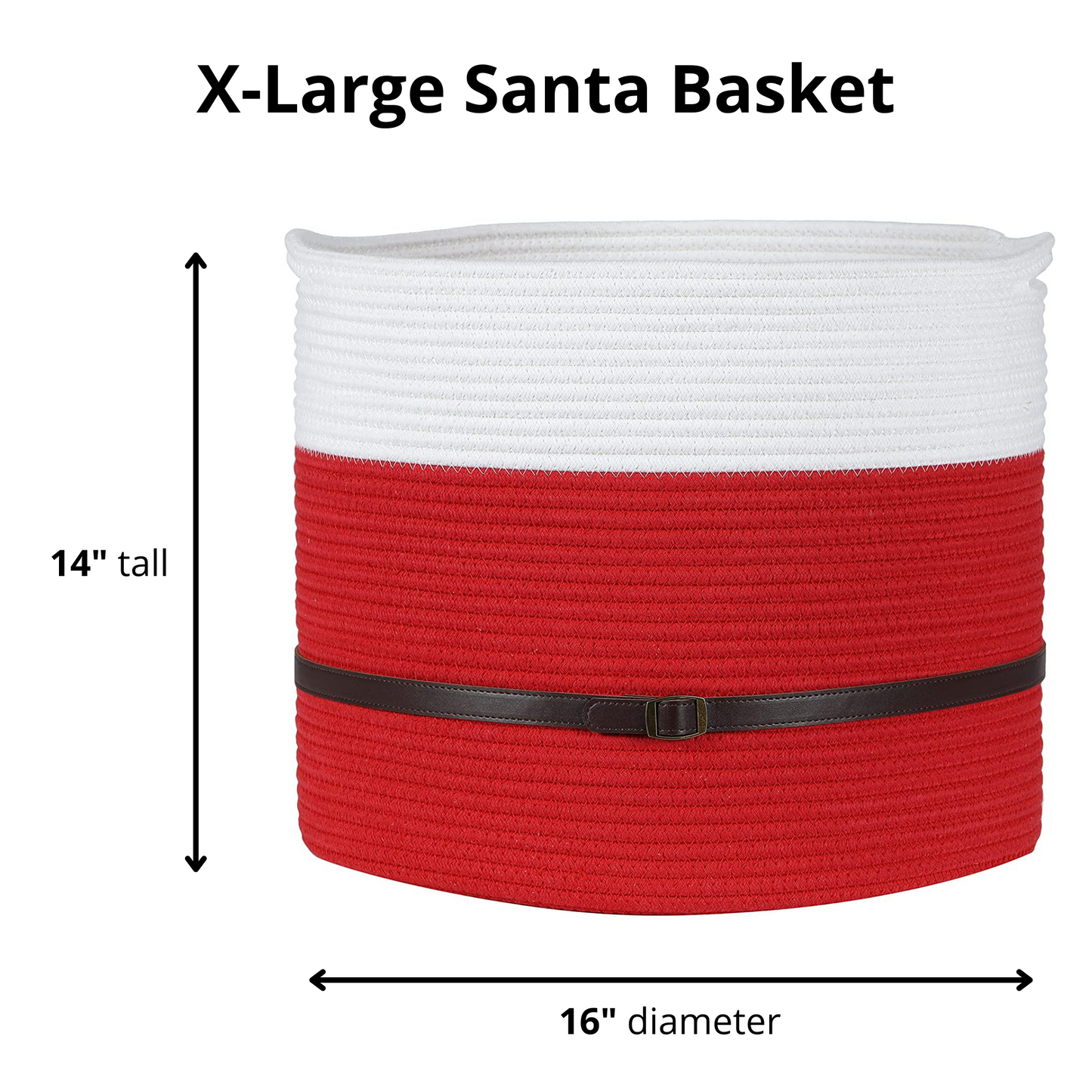 Midlee Christmas Santa Rope Basket