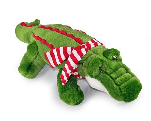 Fluff & Tuff Virginia Holiday Gator Dog Toy