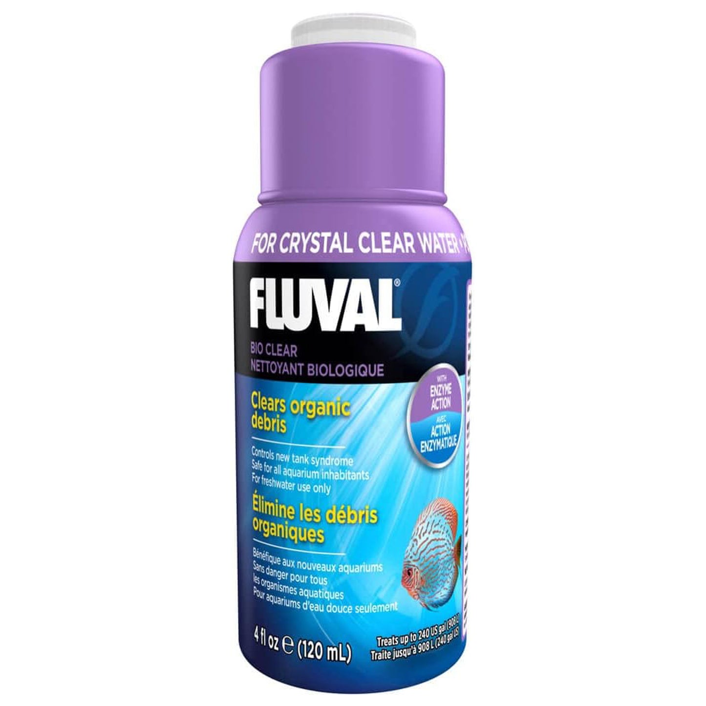 Fluval Bio Clear - 4 oz (120 ml) - Treats 240 Gallons