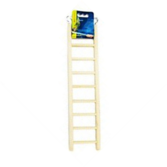 Living World Wood Ladders for Bird Cages(15" High - 9 Step Ladder)