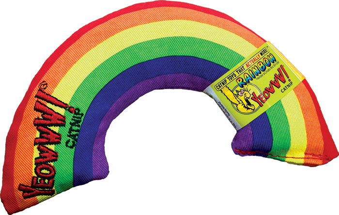 YEOWWW! Organic Catnip 3-Toy Variety Pack with Rainbow, Banana, and Pollock