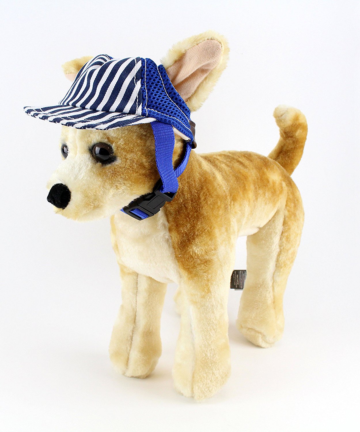 Midlee Striped Baseball Dog Hat