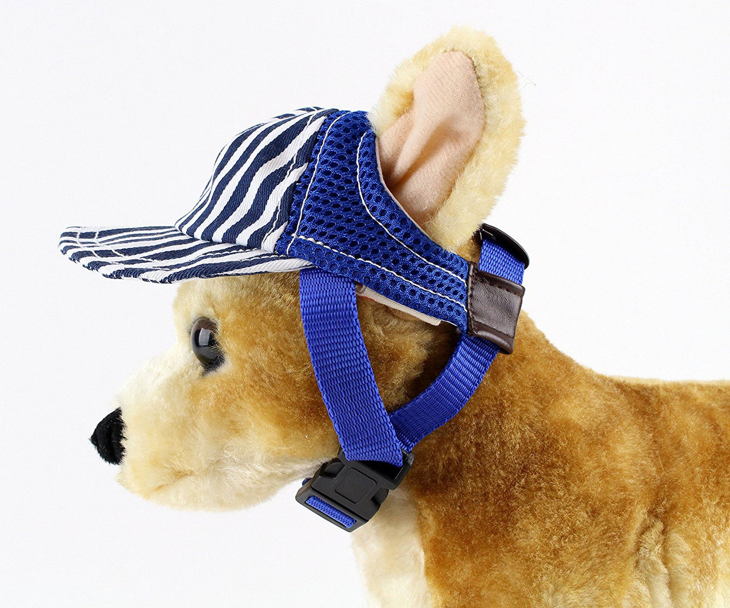 Midlee Striped Baseball Dog Hat