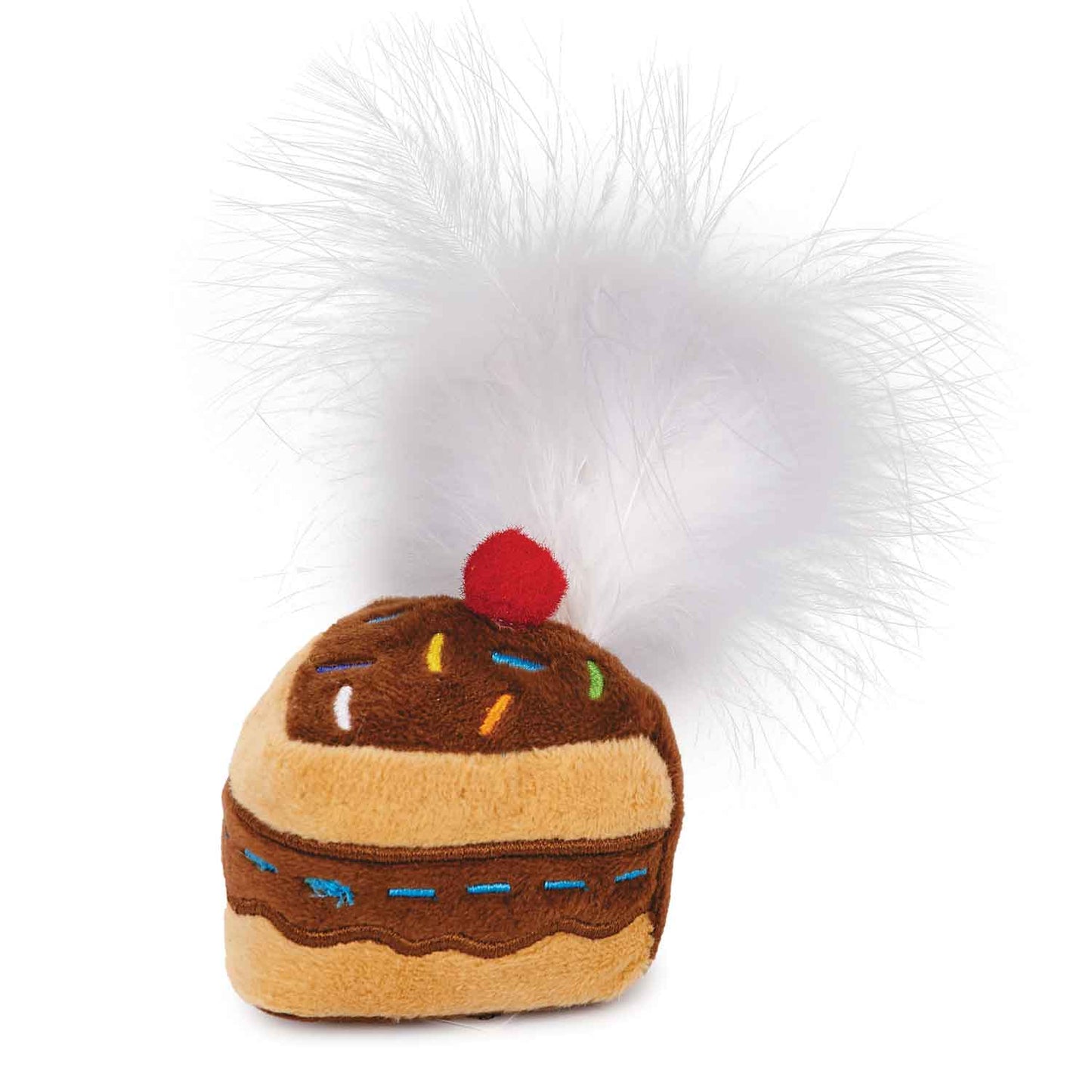 Zanies Kitty Krinkle Cakes with Feather - 4"