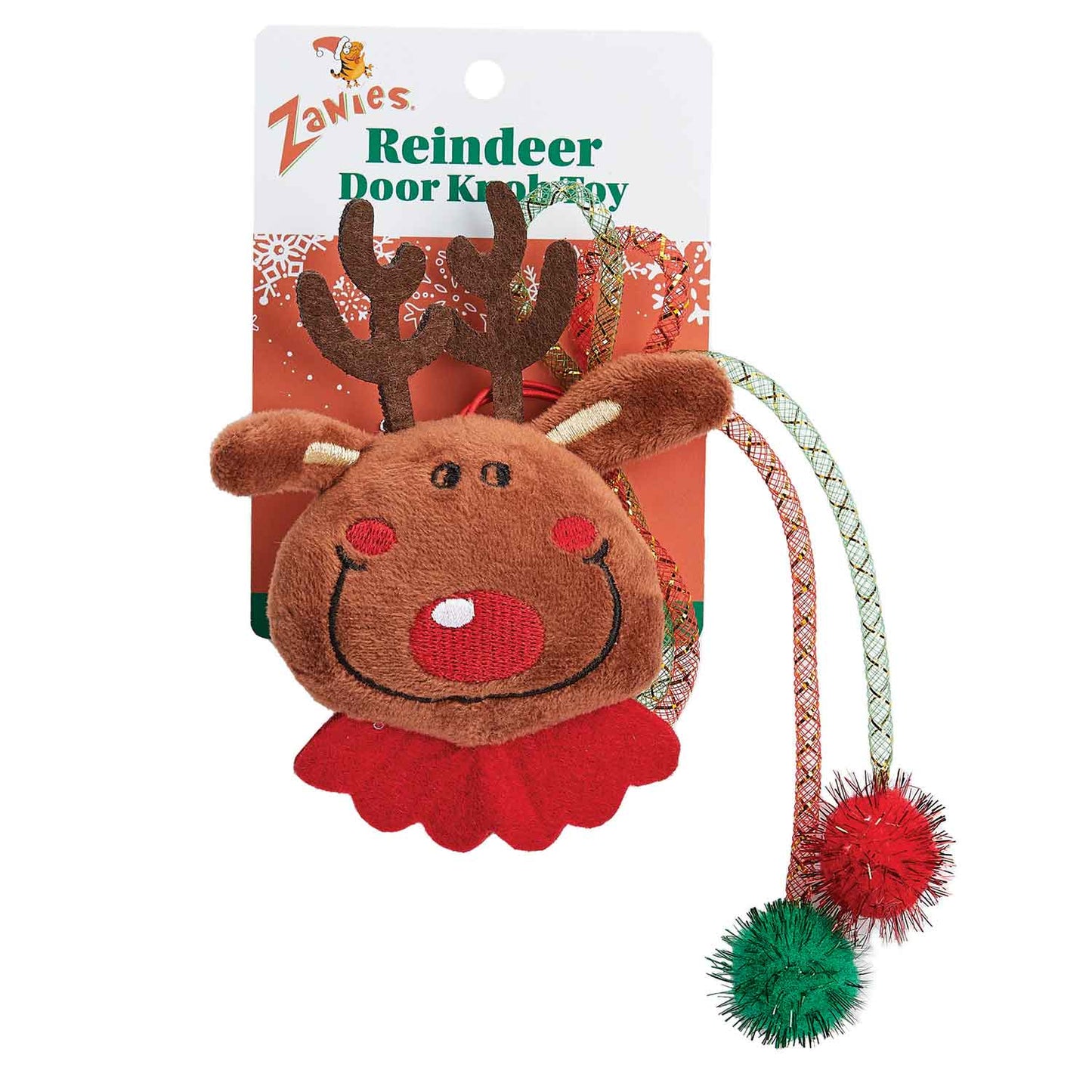 Zanies Reindeer Door Knob Cat Toy - 12"