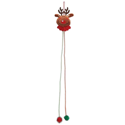 Zanies Reindeer Door Knob Cat Toy - 12"