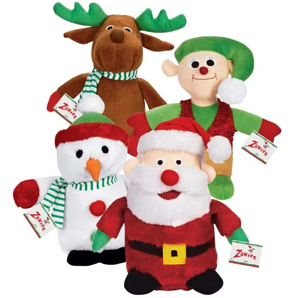 Zanies Holiday Friends Dog Plush Toys, 11" Elf