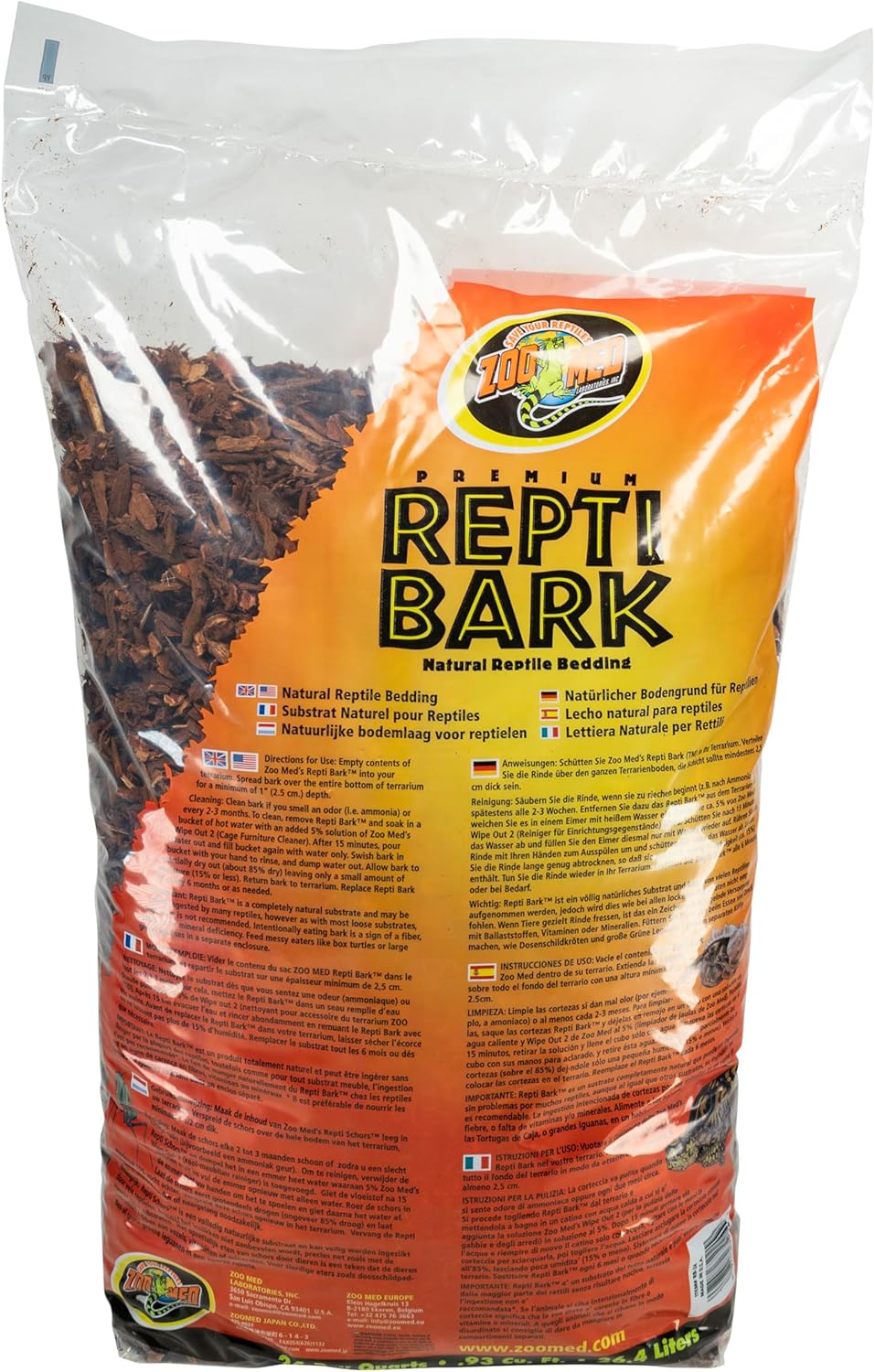 Zoo Med Premium Repti Bark Natural Reptile Bedding - 24 Quarts