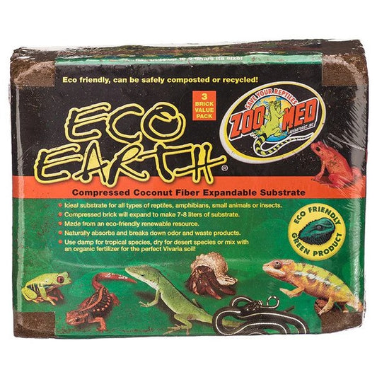 Zoo Med Eco Earth Compressed Coconut Fiber Substrate