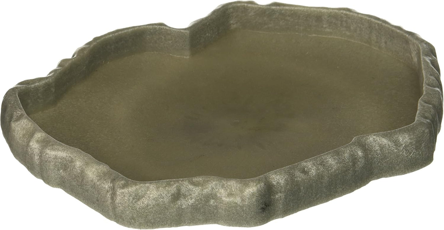 Zoo Med Repti Rock - Reptile Food Dish (Large) - (9.75" Long x 8.5" Wide)