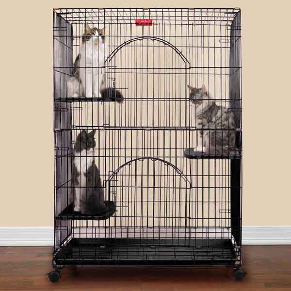 ProSelect Foldable Black Cat Cages