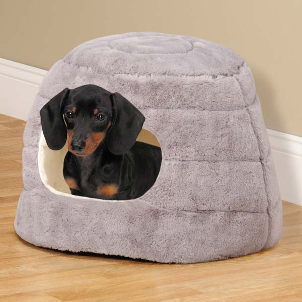 Slumber Pet ThermaPet Bolster Hideaway Round Nest Warm Cuddler Bed - Gray