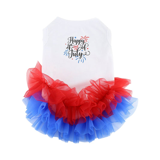 Midlee 4th of July Fireworks Dog Outfit