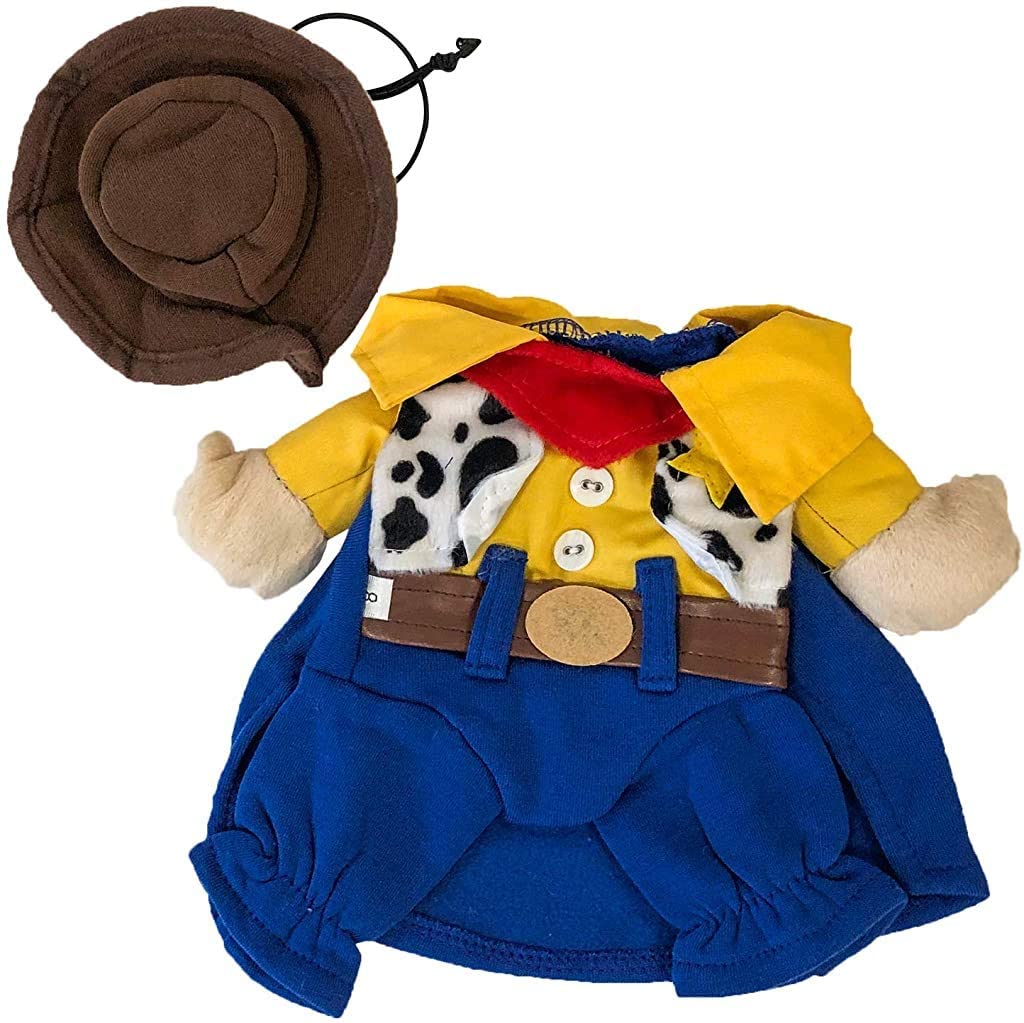 Midlee Yellow Cowboy Fake Arms Dog Costume (12)
