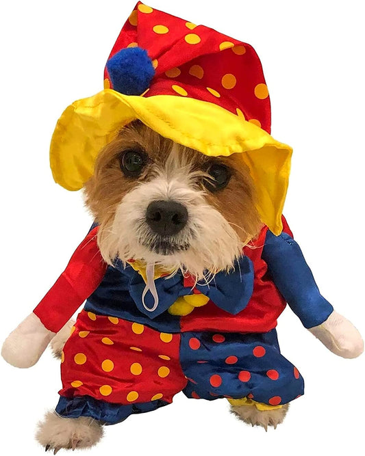 Midlee Clown Dog Costume