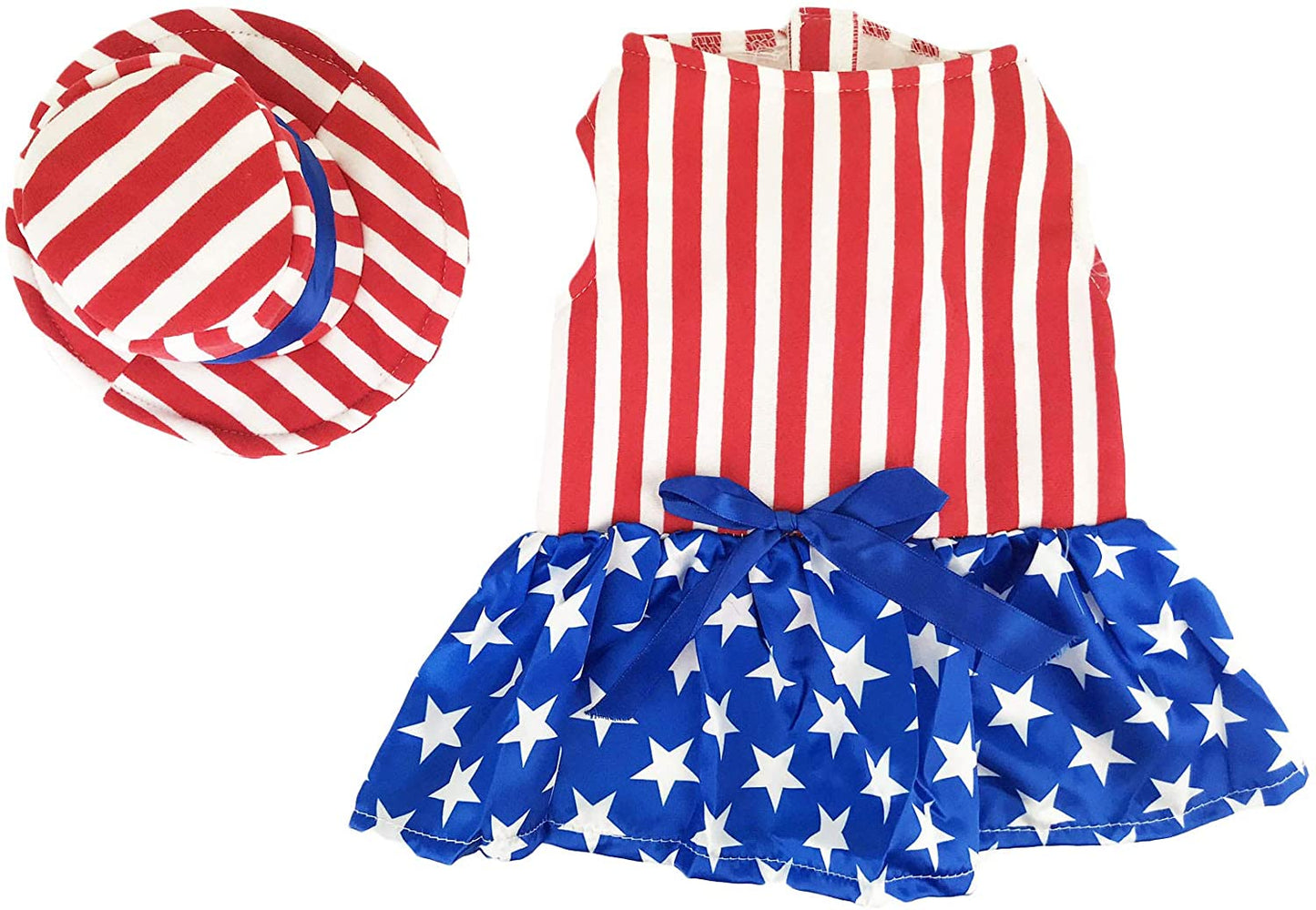 Midlee 4th of July Outfit for Small Dogs