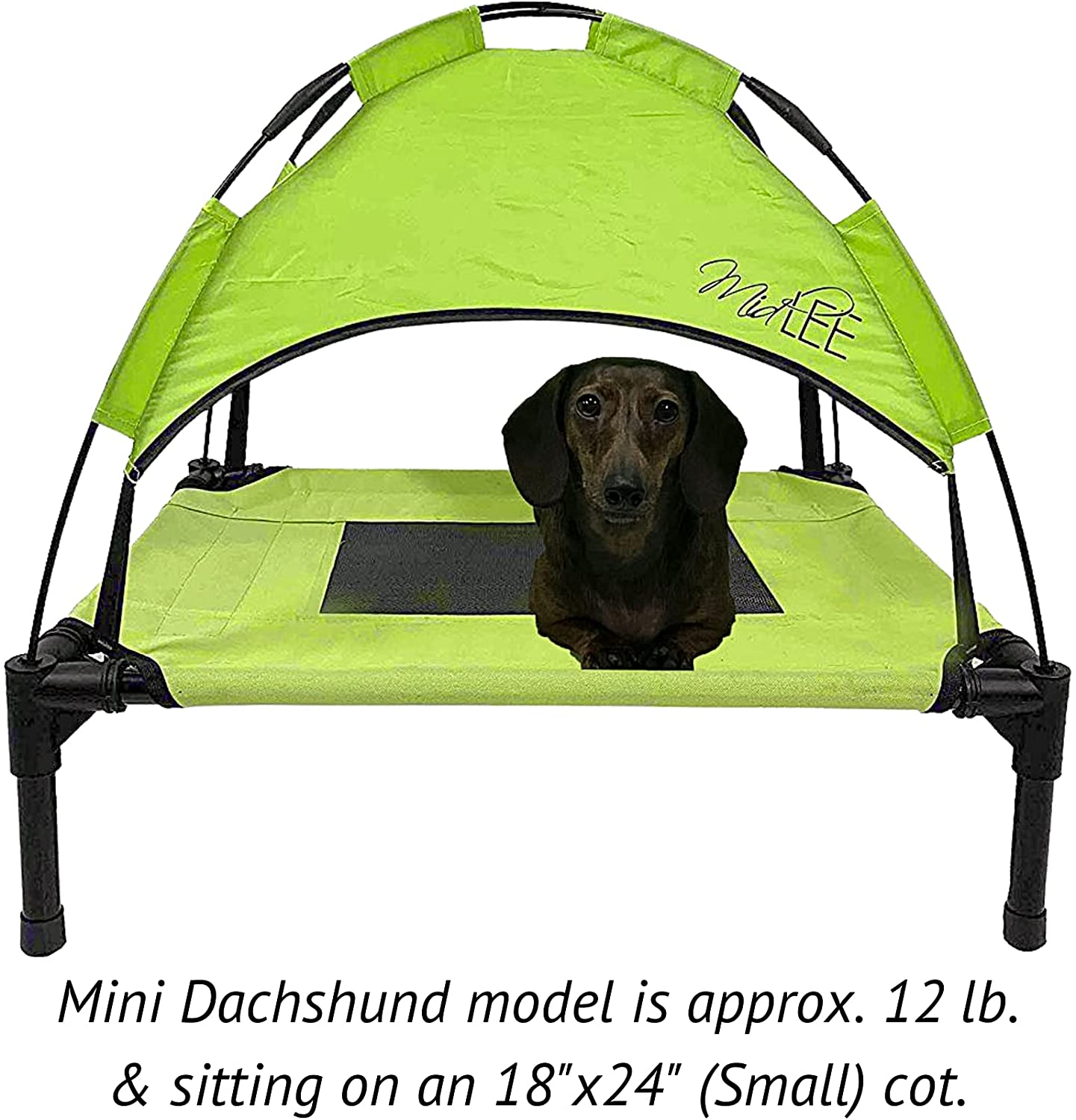 Pet Cot With Canopy Midlee Green Dog Cot With Canopy – Midlee Designs