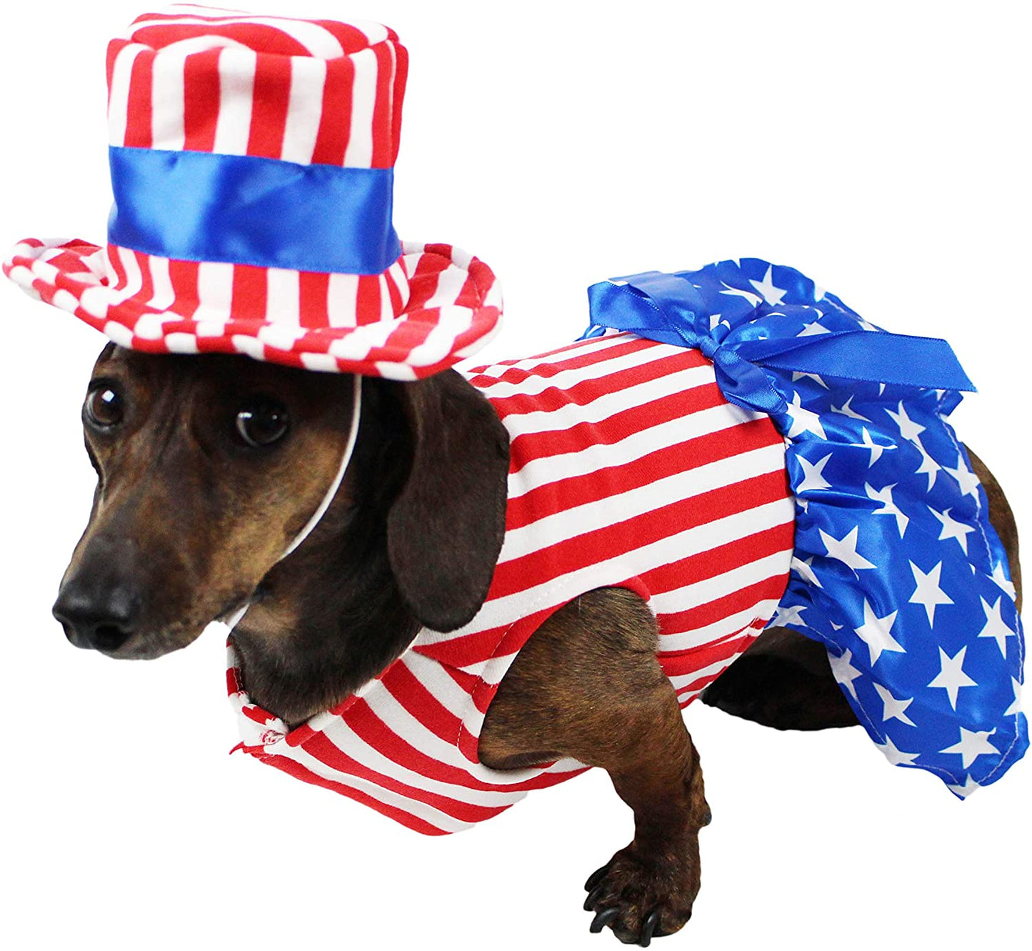 Midlee 4th of July Outfit for Small Dogs