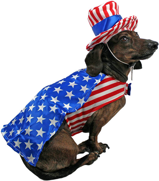 Midlee 4th of July Outfit for Small Dogs