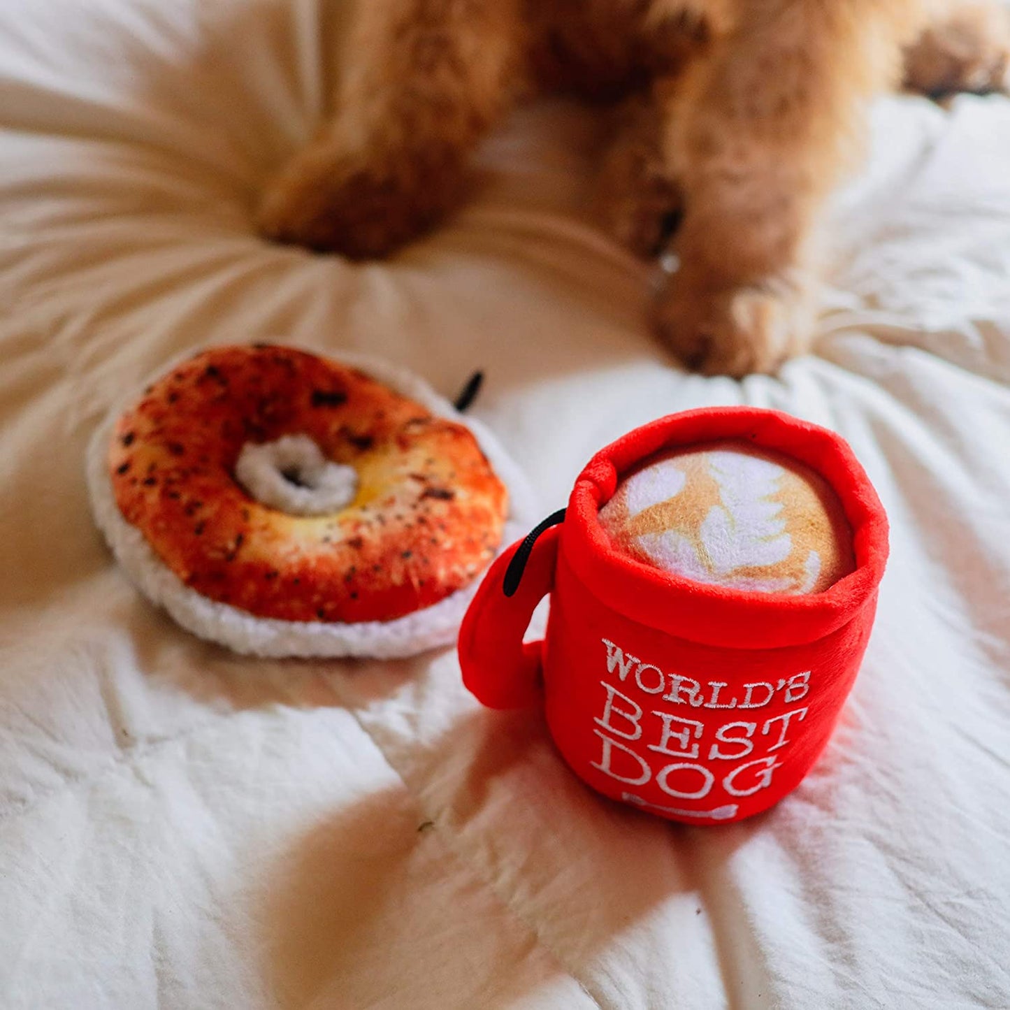 World's Best Dog Hot Chocolate Mug Dog Toy