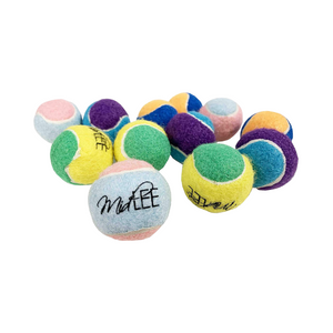 Midlee X-Small Dog Tennis Balls 1.5" Pack of 12 (Assorted, 1.5 inch)