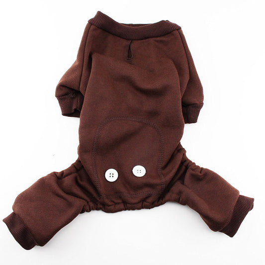 Midlee Warm Fleece Dog Pajamas