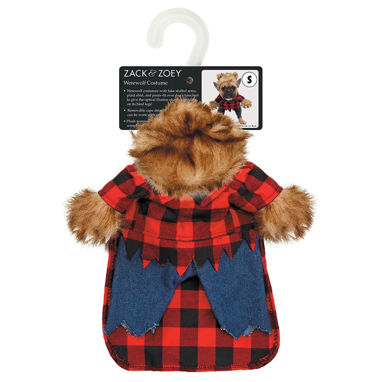 Zack & Zoey Werewolf Costume for Dogs, X-Small