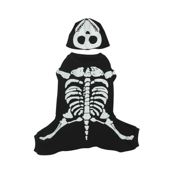 Casual Canine Cotton Glow Bones Dog Costume, Large, 20-Inch