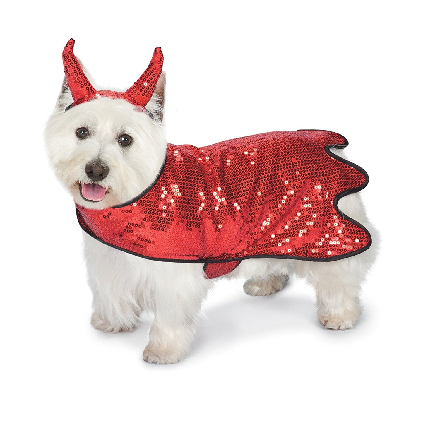 Zack & Zoey Sequin Devil Dog Costume, 12"/Small