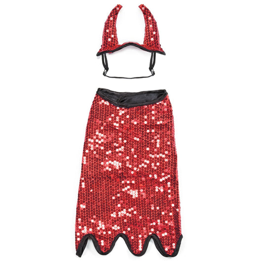 Zack & Zoey Sequin Devil Dog Costume, 12"/Small