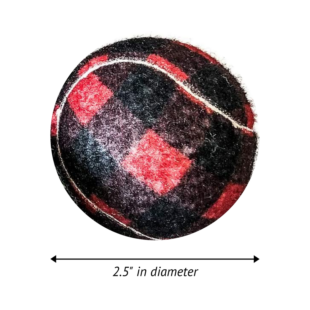 Midlee Dog Christmas Plaid Tennis Balls Midlee Designs