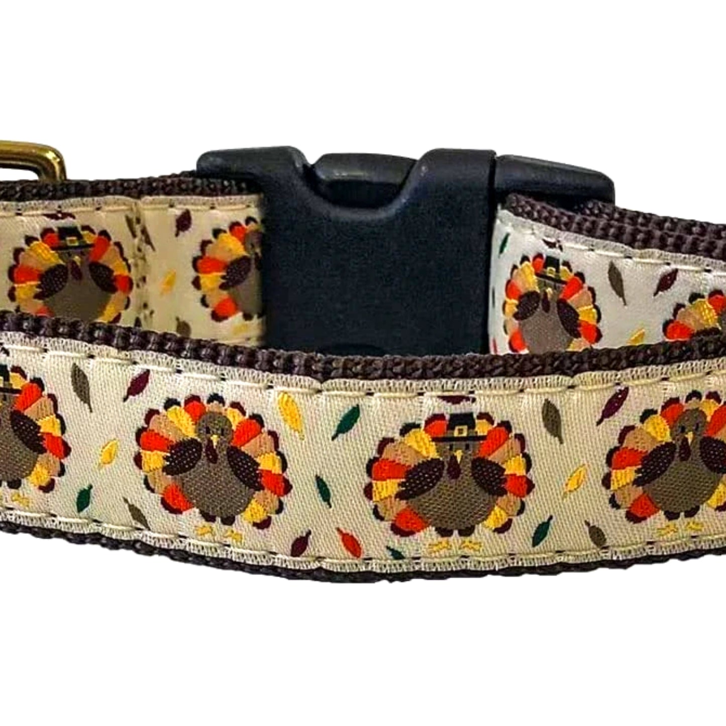 Midlee Thanksgiving Turkey Buckle Dog Collar- Made in The USA