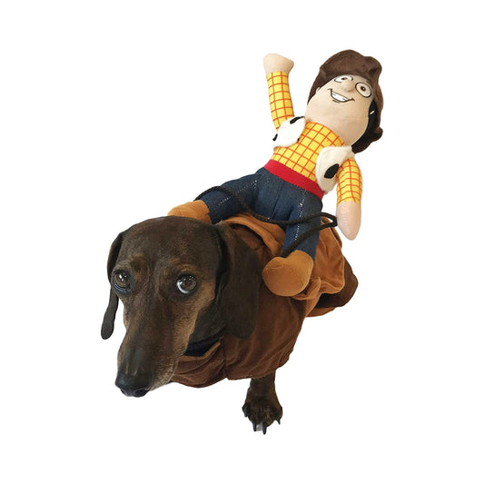 Midlee Yellow Cowboy Rider Dog Costume